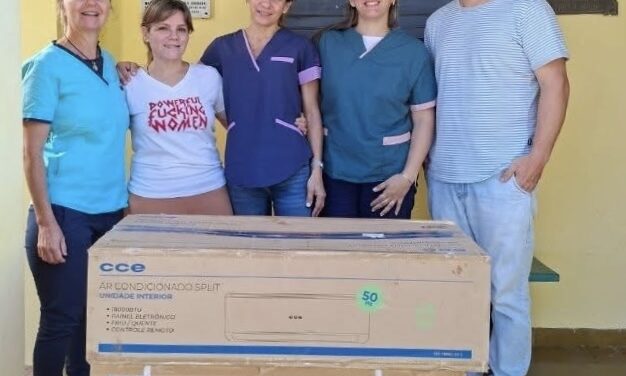 Concejales del PJ donaron un Aire Acondicionado al Centro de Salud