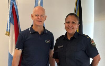 Zanandrea se reunió con la nueva jefa de la comisaria local