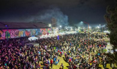 En el Paseo de la Vía, Trinidad cerró los festejos por el cumpleaños de Chajarí