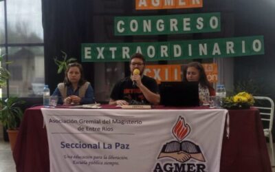 EL CONGRESO DE AGMER RESOLVIÓ PROFUNDIZAR EL PLAN DE LUCHA
